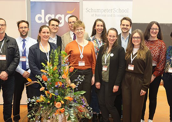 Das Team des Bergischen Kompetenzzentrums auf der DGGÖ-Jahrestagung 2026